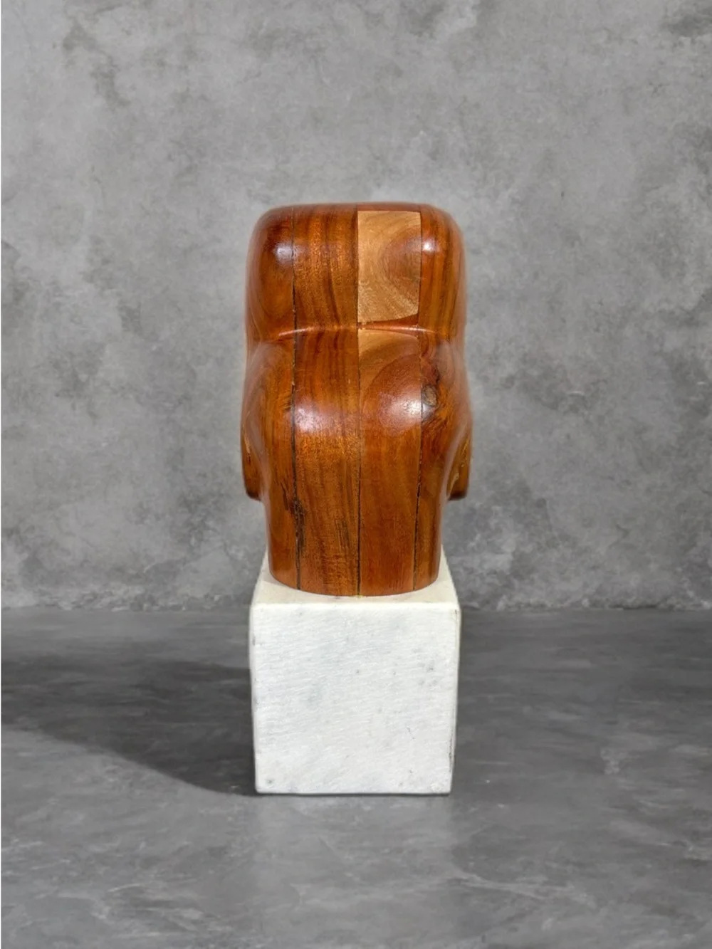 Crate&Barrel Lockhart Wood Elephant Abstract Sculpture 12”